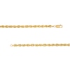 Thumbnail Image 2 of Men's 5.5mm Diamond-Cut Glitter Rope Chain Necklace in Solid 10K Gold - 24"