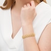 Thumbnail Image 2 of Made in Italy 16.5mm Byzantine Chain Bracelet in 14K Gold - 7.5"
