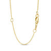 Thumbnail Image 3 of Elongated Cushion-Cut Citrine and 1/5 CT. T.W. Diamond Frame Vintage-Style Drop Pendant in 10K Gold