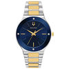 Thumbnail Image 1 of Men's Bulova Futuro Millenia Diamond Accent Two-Tone Watch with Blue Dial (Model: 98E117)