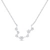 Thumbnail Image 0 of 1/5 CT. T.W. Diamond Aquarius Constellation Necklace in Sterling Silver