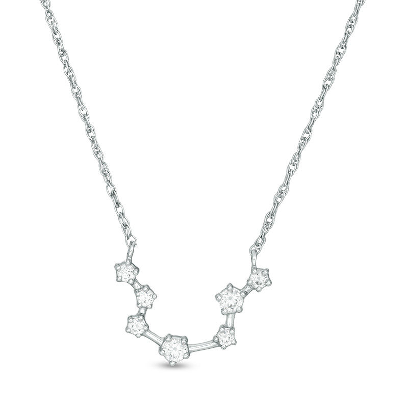 Hey Harper Aquarius Zodiac Necklace - Silver | Garmentory