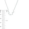 Thumbnail Image 2 of 1/5 CT. T.W. Diamond Aquarius Constellation Necklace in Sterling Silver