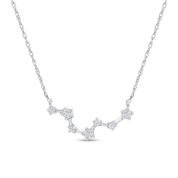 1/5 CT. T.W. Diamond Pisces Constellation Necklace in Sterling Silver