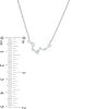 Thumbnail Image 2 of 1/5 CT. T.W. Diamond Pisces Constellation Necklace in Sterling Silver