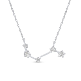 1/5 CT. T.W. Diamond Aries Constellation Necklace in Sterling Silver