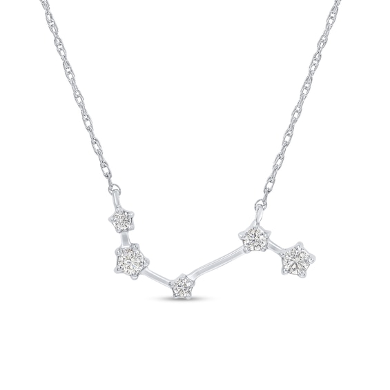 1/5 CT. T.w. Diamond Aries Constellation Necklace in Sterling Silver
