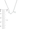 Thumbnail Image 3 of 1/5 CT. T.W. Diamond Aries Constellation Necklace in Sterling Silver