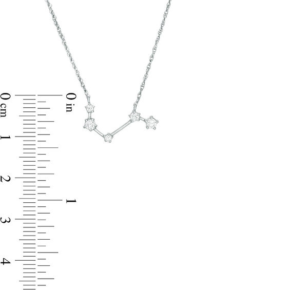 1/5 CT. T.w. Diamond Aries Constellation Necklace in Sterling Silver