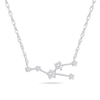 Thumbnail Image 1 of 1/5 CT. T.W. Diamond Taurus Constellation Necklace in Sterling Silver