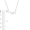 Thumbnail Image 2 of 1/5 CT. T.W. Diamond Taurus Constellation Necklace in Sterling Silver