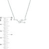 Thumbnail Image 3 of 1/5 CT. T.W. Diamond Taurus Constellation Necklace in Sterling Silver