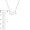 Thumbnail Image 2 of 1/5 CT. T.W. Diamond Gemini Constellation Necklace in Sterling Silver