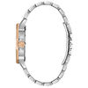 Thumbnail Image 3 of Men's Bulova Octava Crystal Accent Two-Tone Chronograph Watch with Silver-Tone Dial (Model: 98C133)