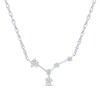Thumbnail Image 1 of 1/5 CT. T.W. Diamond Cancer Constellation Necklace in Sterling Silver