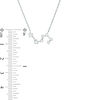 Thumbnail Image 2 of 1/5 CT. T.W. Diamond Leo Constellation Necklace in Sterling Silver