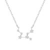 Thumbnail Image 0 of 1/5 CT. T.W. Diamond Virgo Constellation Necklace in Sterling Silver