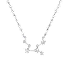 1/5 CT. T.W. Diamond Virgo Constellation Necklace in Sterling Silver