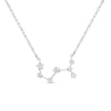 Thumbnail Image 0 of 1/5 CT. T.W. Diamond Scorpio Constellation Necklace in Sterling Silver