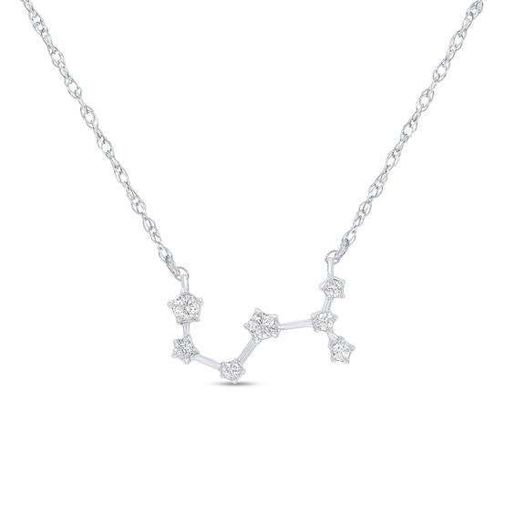 1/5 CT. T.w. Diamond Scorpio Constellation Necklace in Sterling Silver