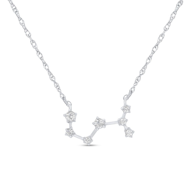 1/5 CT. T.W. Diamond Scorpio Constellation Necklace in Sterling Silver