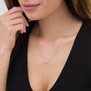 Thumbnail Image 1 of 1/5 CT. T.W. Diamond Scorpio Constellation Necklace in Sterling Silver