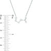 Thumbnail Image 2 of 1/5 CT. T.W. Diamond Scorpio Constellation Necklace in Sterling Silver