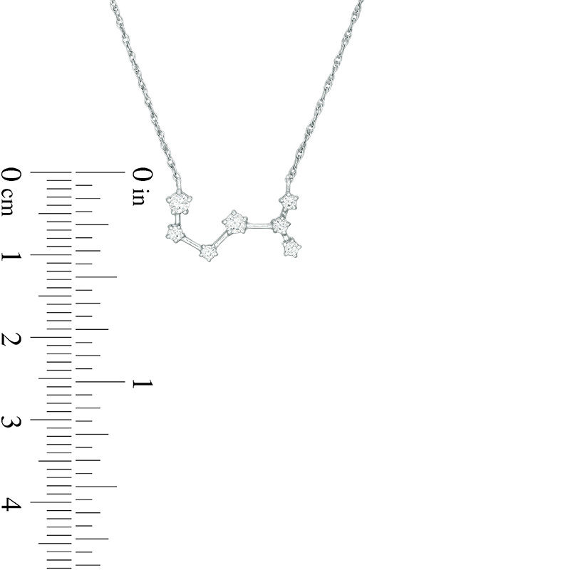 1/5 CT. T.W. Diamond Scorpio Constellation Necklace in Sterling Silver