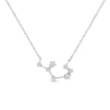 Thumbnail Image 0 of 1/5 CT. T.W. Diamond Sagittarius Constellation Necklace in Sterling Silver