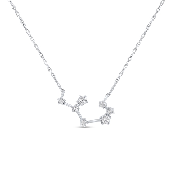 1/5 CT. T.w. Diamond Sagittarius Constellation Necklace in Sterling Silver