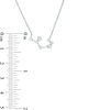 Thumbnail Image 2 of 1/5 CT. T.W. Diamond Sagittarius Constellation Necklace in Sterling Silver