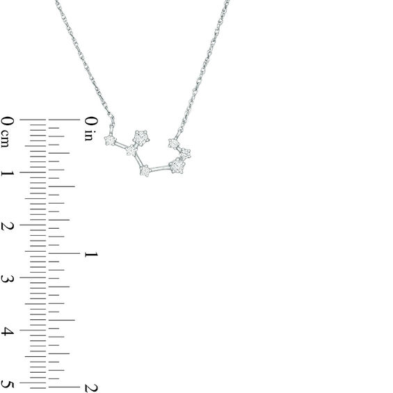 1/5 CT. T.w. Diamond Sagittarius Constellation Necklace in Sterling Silver