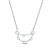 Thumbnail Image 0 of 1/5 CT. T.W. Diamond Capricorn Constellation Necklace in Sterling Silver