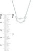 Thumbnail Image 2 of 1/5 CT. T.W. Diamond Capricorn Constellation Necklace in Sterling Silver