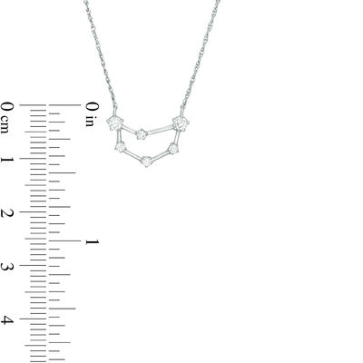 1/5 Diamond Capricorn Constellation Necklace in Sterling