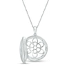 Thumbnail Image 3 of Diamond Accent Sunburst Locket in Sterling Silver