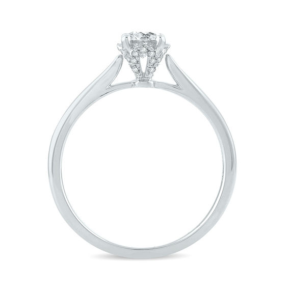 1/ CT. T.w. Diamond Solitaire Engagement Ring in 10K Gold