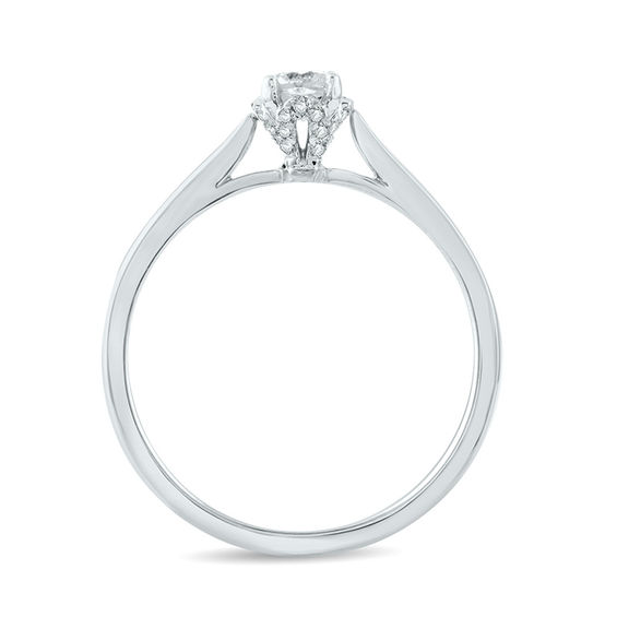 1/3 CT. T.w. Diamond Solitaire Engagement Ring in 10K White Gold