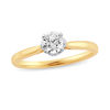 Thumbnail Image 1 of 1/2 CT. T.W. Diamond Solitaire Engagement Ring in 10K Gold