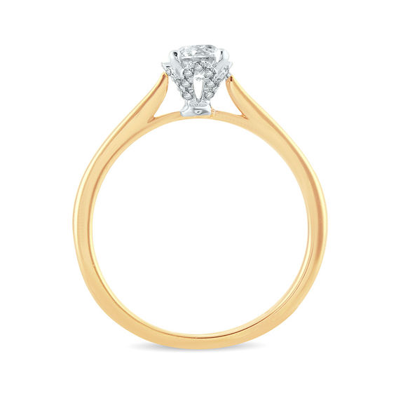 1/ CT. T.w. Diamond Solitaire Engagement Ring in 10K Gold