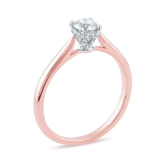 1/2 CT. T.w. Diamond Solitaire Engagement Ring in 10K Rose Gold