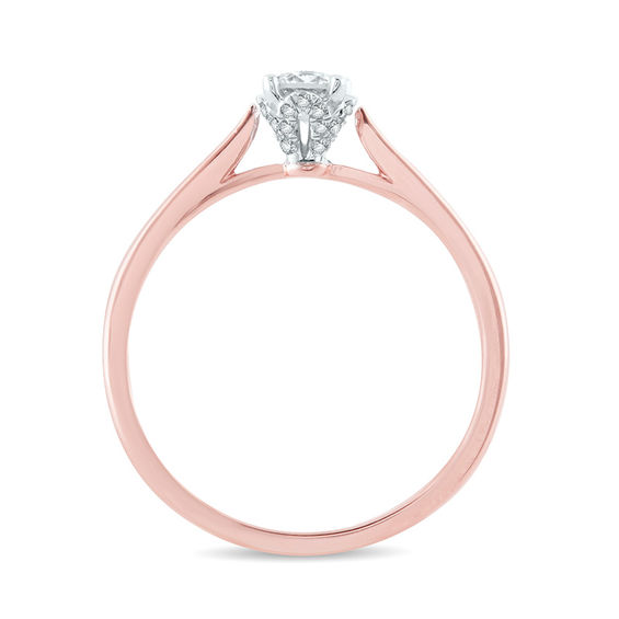1/3 CT. T.w. Diamond Solitaire Engagement Ring in 10K Rose Gold