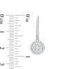 Thumbnail Image 3 of 1/2 CT. T.W. Multi-Diamond Double Frame Drop Earrings in 10K White Gold