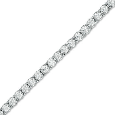 14K White Gold Diamond Tennis Bracelet (5 CTW)