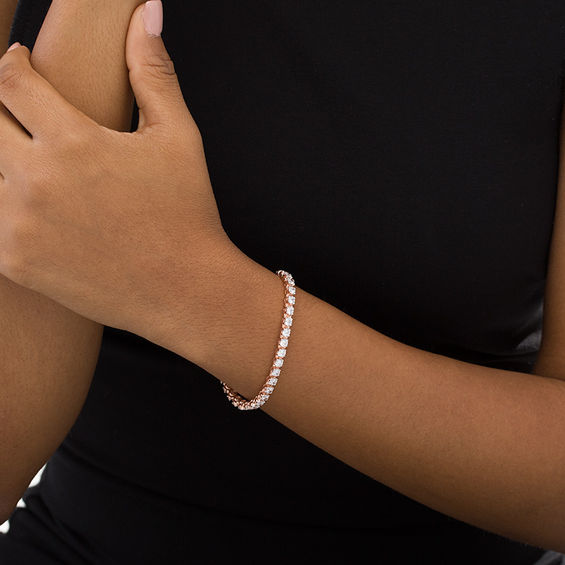 6 CT. T.w. Diamond Tennis Bracelet in 10K Rose Gold