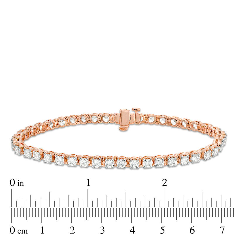 Main Image 4 of 6 CT. T.W. Diamond Tennis Bracelet in 10K Rose Gold