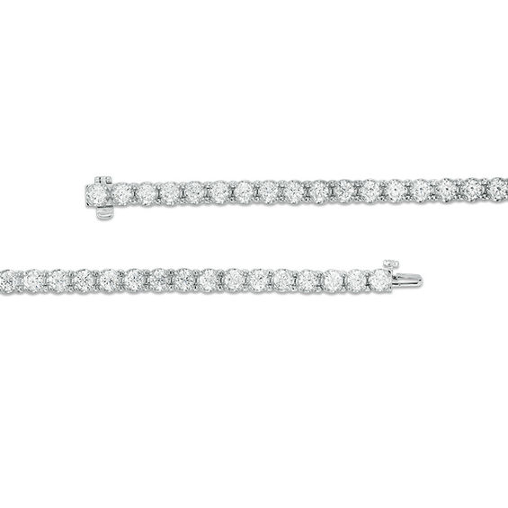8 CT. T.w. Diamond Tulip Tennis Bracelet in 10K White Gold