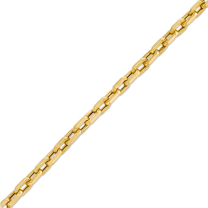 Main Image 1 of Made in Italy 5.1mm Diamond-Cut Cable Chain Bracelet in 10K Gold - 8.5"