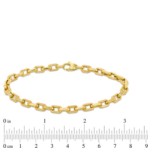 Made in Italy 5.1mm Diamond-Cut Cable Chain Bracelet in 10K Gold - 8.5"