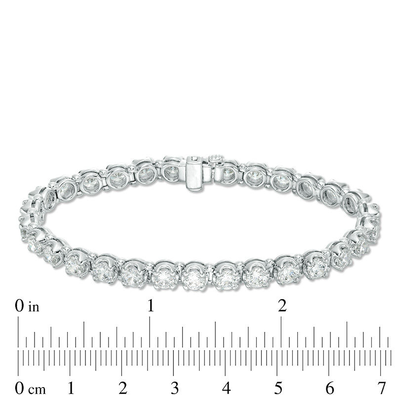 Main Image 4 of 10 CT. T.W. Diamond Tennis Bracelet in 10K White Gold